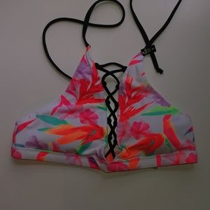 NWT Victoria Secret Pink Halter Swim Small
